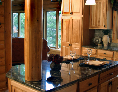 Rustic and modern kitchen design in Heath Ohio