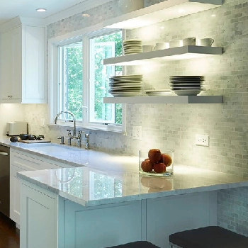 Under cabinet lighting tech integration